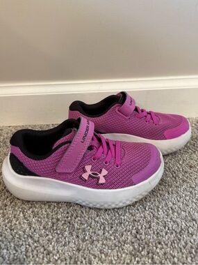 Under Armour Kids' Purple-Pink Athletic Sneakers